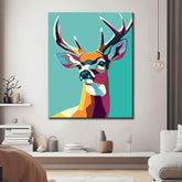Paint by Numbers Polygon Art Colorful Deer